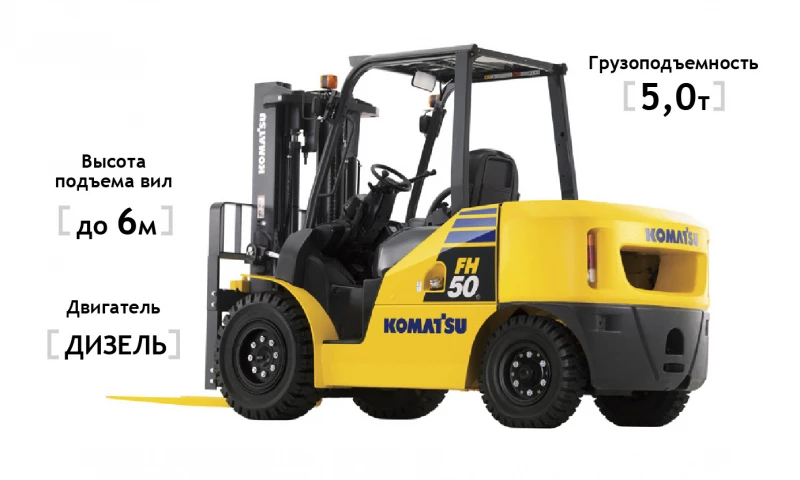 Дизельный погрузчик Komatsu FH50-1 HV Market