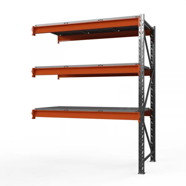 Секция приставная стеллажа металлического ОПТИМА, 3500х1250х785 мм. Полки: 3 шт. метал.