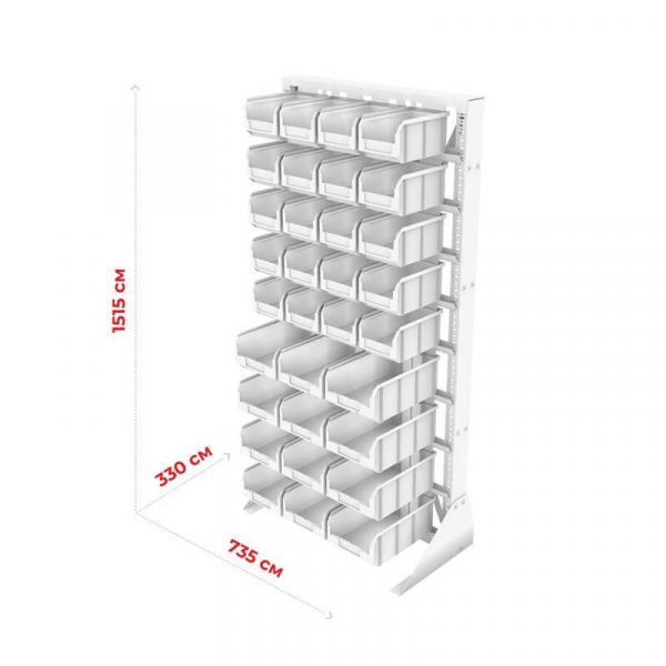Стойка 735х1500 односторонняя А1-00-05-04  (синий/зеленый) HV Market