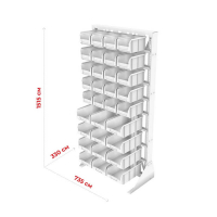Стойка 735х1500 односторонняя А1-00-05-04  (синий/зеленый) HV Market