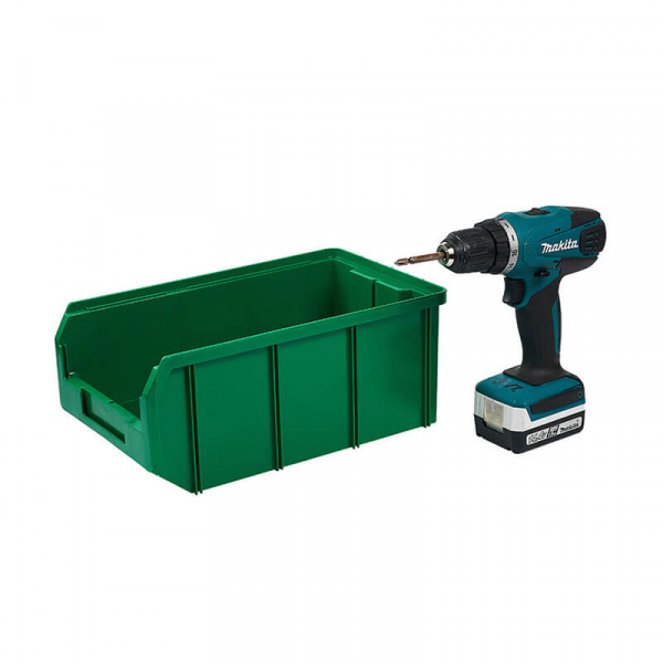 V-3 Пластиковый ящик зеленый, (342х207х143) 9,4 литра HV Market