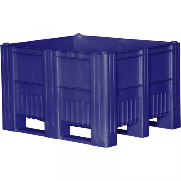 Контейнер пластиковый 1200х1000х740 мм (сплошной, на полозьях) C-Box 1210 S (740) синий HV Market