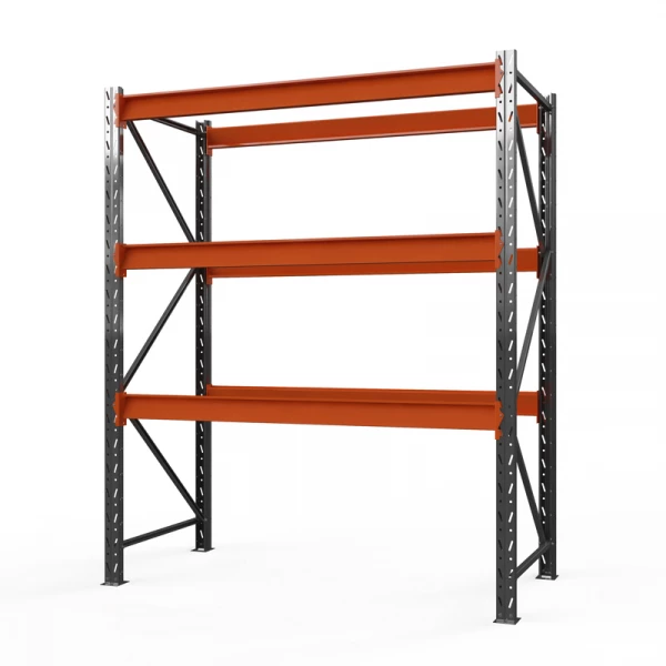 Секция приставная стеллажа металлического ОПТИМА, 3500х2500х785 мм. Полки: 3 шт. без настила