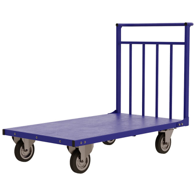 Тележка платформенная ТПУ 10 (800x1800) г/п 700 кг.200 усиленная черная резина HV Market