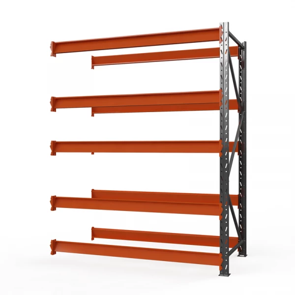 Секция приставная стеллажа металлического ОПТИМА, 4000х1250х785 мм. Полки: 5 шт. без настила HV Market