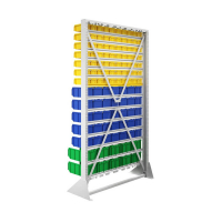Стойка 1150х2000 односторонняя В1-07-05-02  (желтый/синий/зеленый) HV Market