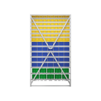 Стойка 1150х2000 односторонняя В1-07-05-02  (желтый/синий/зеленый) HV Market