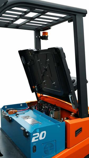 Электрический вилочный погрузчик FE4P14QC Duplex mast (Литий 412Ач, В-5000мм) HV Market