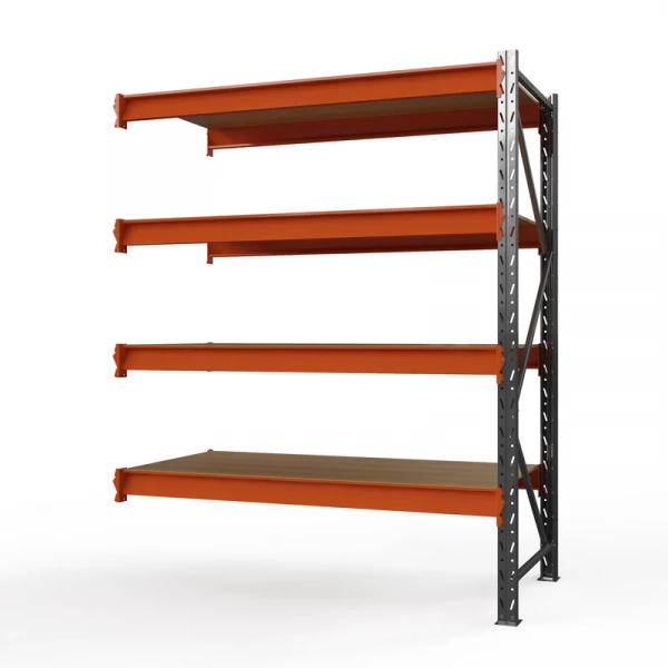Секция приставная стеллажа металлического ОПТИМА, 3000х1530х785 мм. Полки: 4 шт. фанера HV Market