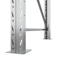 Две секции стеллажа металлического паллетного 3500х1800х1100 мм (85.1.5). Ярусы: пол+2 HV Market