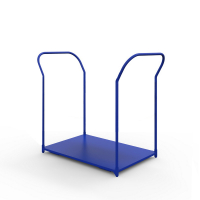 Тележка платформенная с двумя ручками ТЯ 6 основание (800х1200) 160 черная резина HV Market