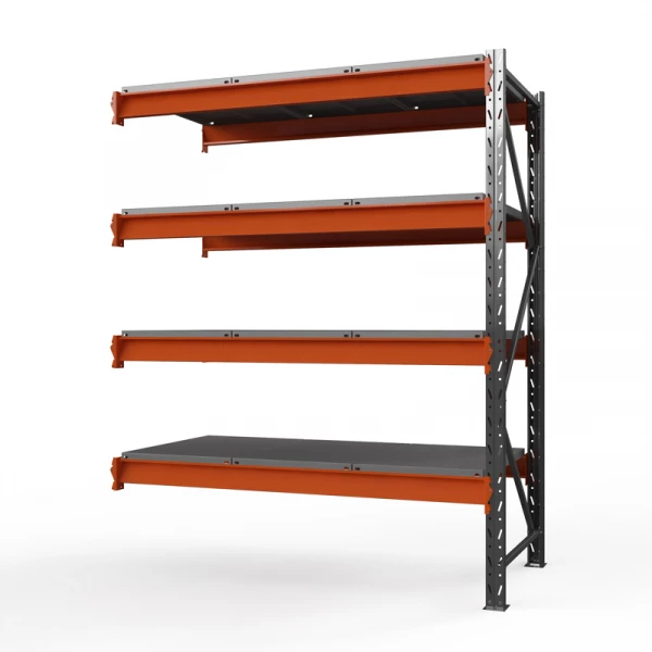 Секция приставная стеллажа металлического ОПТИМА, 2500х1530х785 мм. Полки: 4 шт. метал.