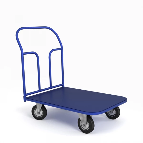 Тележка платформенная ТП 4 (600х1200) г/п 300 кг.125 черная резина HV Market