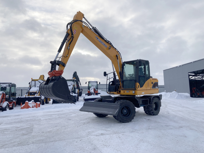 Мини-экскаватор QUADTRAC E130WH (12т, кабина, квикаплер, Желтый 2023 год) HV Market
