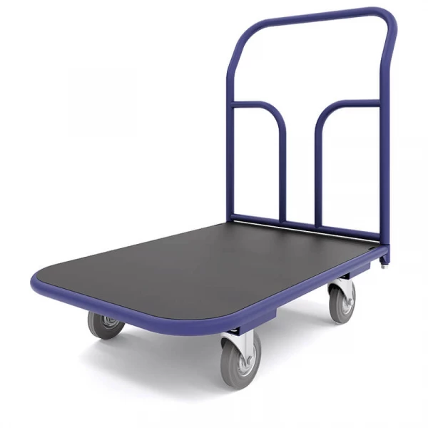 Тележка платформенная с резиновым покрытием ТПР 3 (600х1000) г/п 550 кг. 200 серая резина HV Market