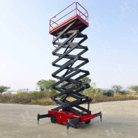 OXLIFT QZ-050-090 самоходный (поводковый) подъемник ножничного типа с питанием от акб 9000 мм 500 кг HV Market