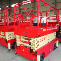 Ножничный подъемник передвижной OXLIFT QX-050-110 11000 мм 500 кг с выдвижной платформой HV Market