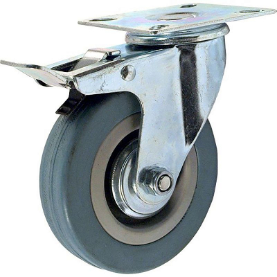 Колесо поворотное аппаратное SCgb 55 с тормозом HV Market