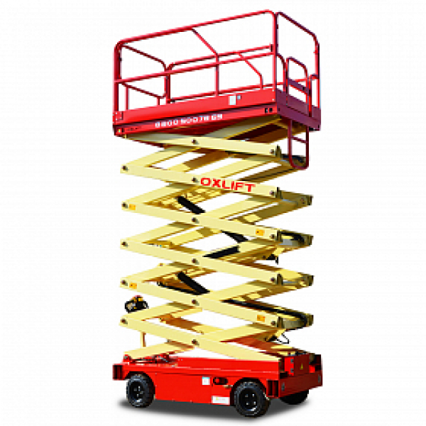 OXLIFT QZ-050-110 самоходный (поводковый) подъемник ножничного типа с питанием от акб 11000 мм 500 кг HV Market