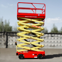 OXLIFT QZ-050-110 самоходный (поводковый) подъемник ножничного типа с питанием от акб 11000 мм 500 кг HV Market