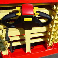 OXLIFT QZ-050-110 самоходный (поводковый) подъемник ножничного типа с питанием от акб 11000 мм 500 кг HV Market