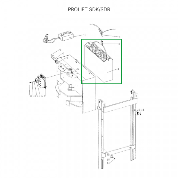 Аккумуляторная батарея 24В 230 Ач Li-ion HV Market