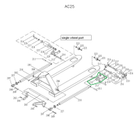 Рычаг силового блока для гидравлических тележек DF25 HV Market