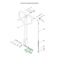 Штифт крепления оси ручки (5 мм) для гидравлических тележек AC25, DF25, JC20, AC30 HV Market