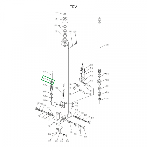 Крышка пружины возвратной для TRV
