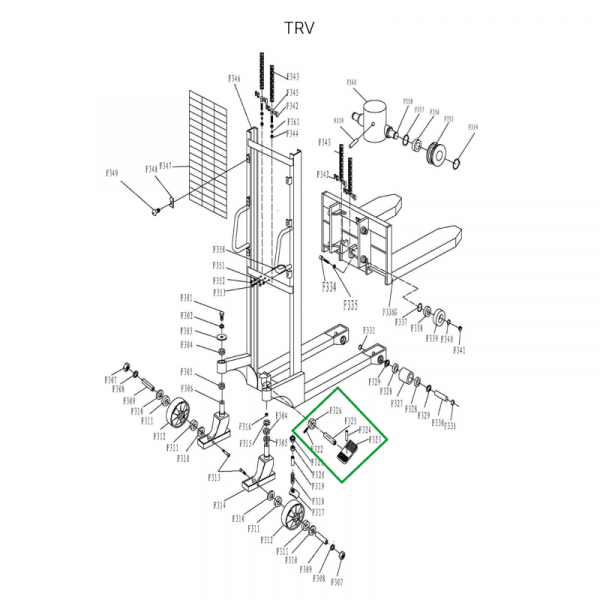 Тормозной механизм в сборе для TRV HV Market