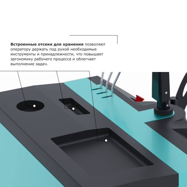 Штабелер с выдвижной мачтой (мини-ричтрак) PROLIFT PRO MRV 1530 li-ion HV Market